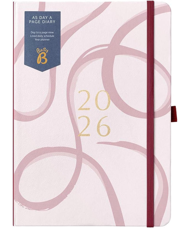 Agenda 2026 Mediana 12M Sem Vista - Rosa Ribbon