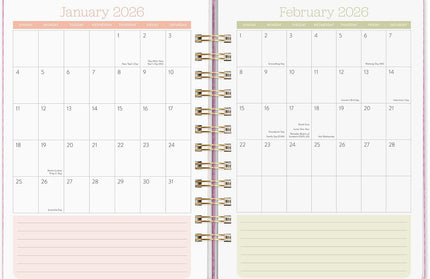 Agenda 2026 Anillada Sem Vista 17M - Mariposas