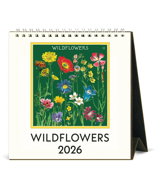Calendario 2026 Escritorio 12M - Wildflowers