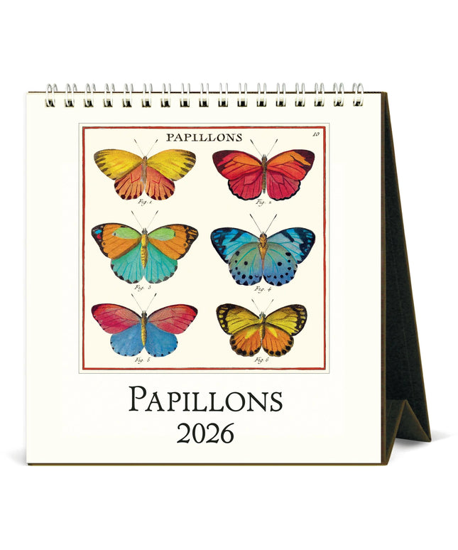Calendario 2026 Escritorio 12M - Butterflies