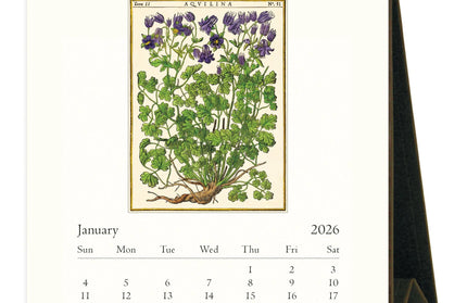 Calendario 2026 Escritorio 12M - Herbarium