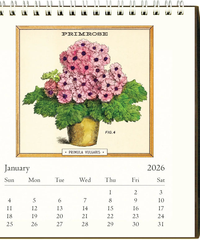 Calendario 2026 Escritorio 12M - Jardiniere