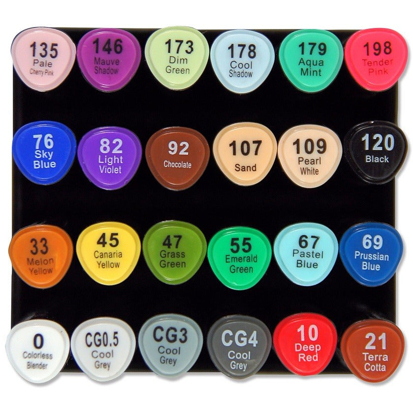 Set Plumones Doble Punta Varios Colores