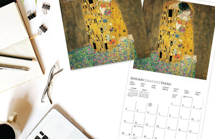 Calendario 2026 Pared 12M - Klimt