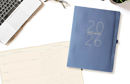 Agenda 2026 18M Semanal A4 Apollo - Azul