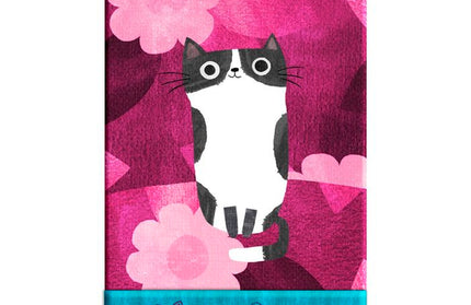 Libreta Cierre Magnetico Planet Cat Rosa