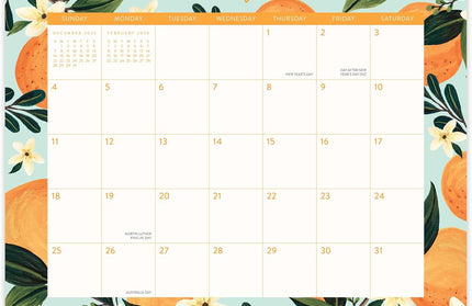 Calendario 2026 Magnético 17M - Fruit and Flora