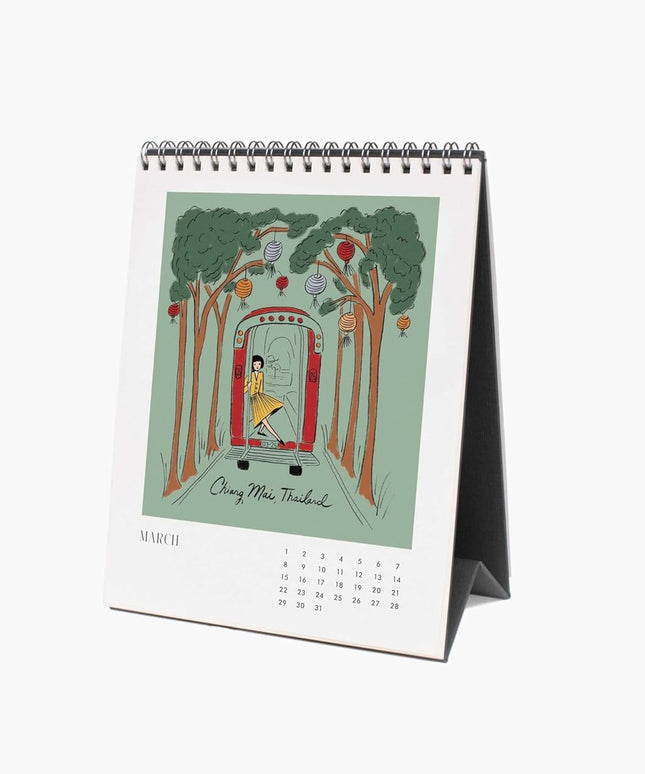 Calendarios 2026 Escritorio 12M - Travel