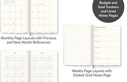 Agenda 2026 Sem Vista 17M - Checkered Colores