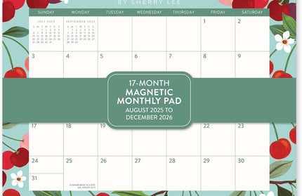 Calendario 2026 Magnético 17M - Fruit and Flora