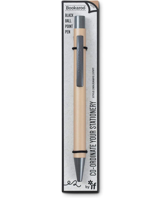 Bolígrafo Tinta Negra - Dorado
