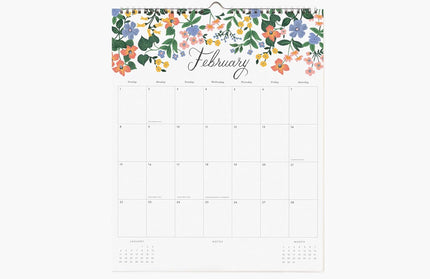 Calendarios 2026 Pared 12M - Dahlia