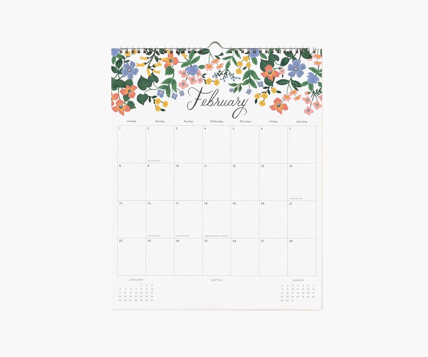 Calendarios 2026 Pared 12M - Dahlia