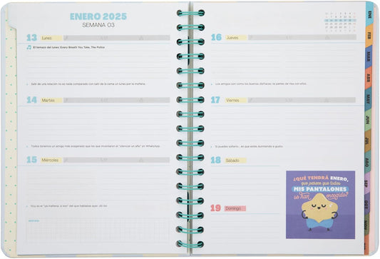 Agenda 2025 12M Semanal - Un año bonito