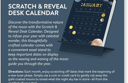 Calendario 2026 Escritorio 12M - Moon Phases