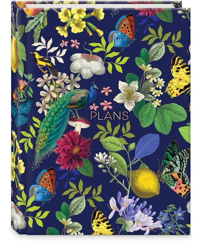 Agenda Semanal Sin Fechas - Floral Vintage Foil Dorado