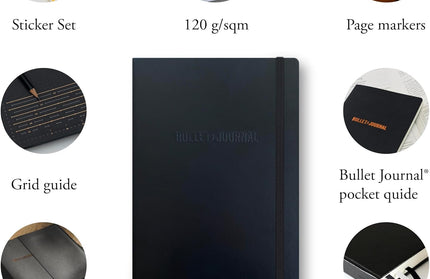 Libreta Mediana Bullet Journal 2 Edition Negra