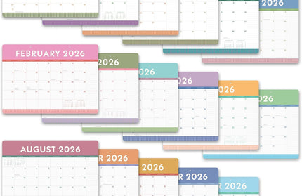 Calendario 2026 Escritorio 17M - Color Block