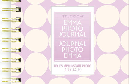Diario Anillado Fotografico - Puntos Lilas