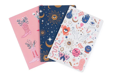 Set de 3 Libretas - Rodeo Cósmico