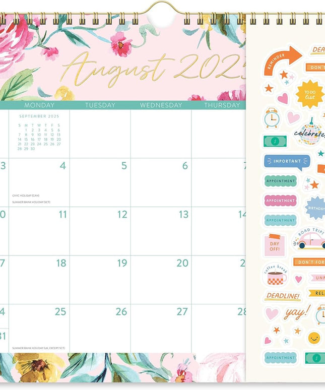 Calendario 2026 Pared 17M - Bella Flora