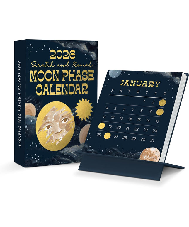 Calendario 2026 Escritorio 12M - Moon Phases