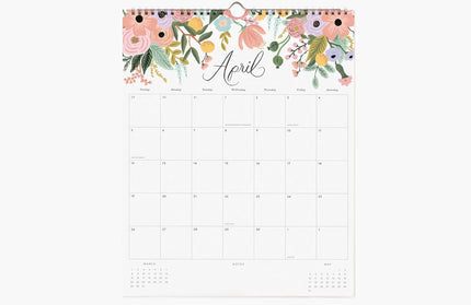 Calendarios 2026 Pared 12M - Dahlia