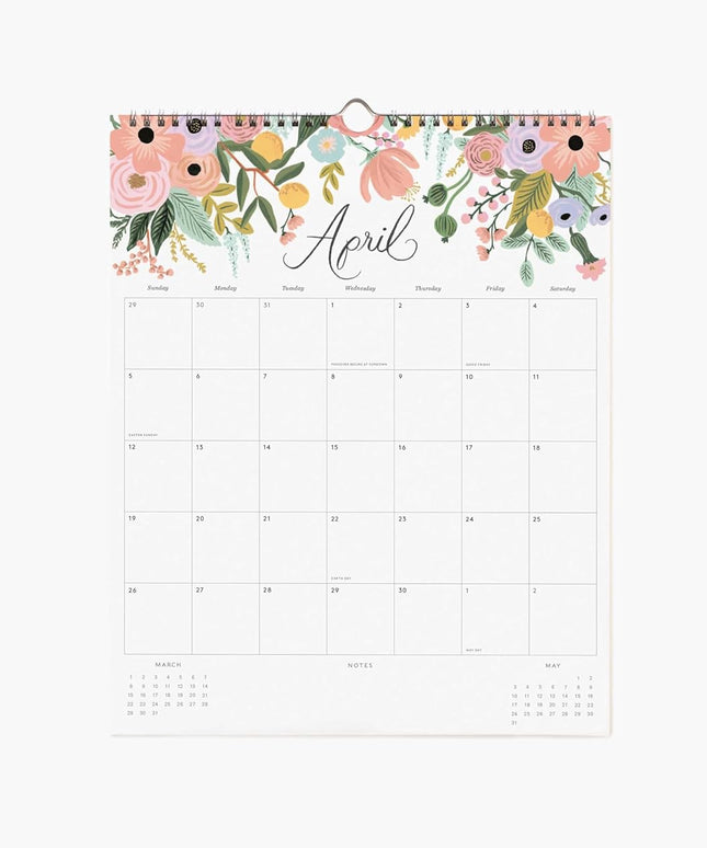 Calendarios 2026 Pared 12M - Dahlia