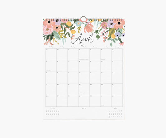 Calendarios 2026 Pared 12M - Dahlia