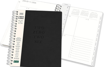 Agenda 2026 Anillada Sem Vista 17M - Negro Baxter