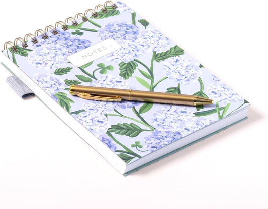 Block de Notas Anillado con Boligrafo - Hydrangea
