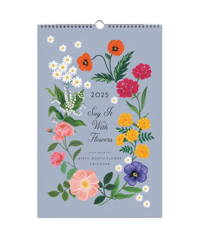 Calendario Pared 2025 12M - Say It With Flowers
