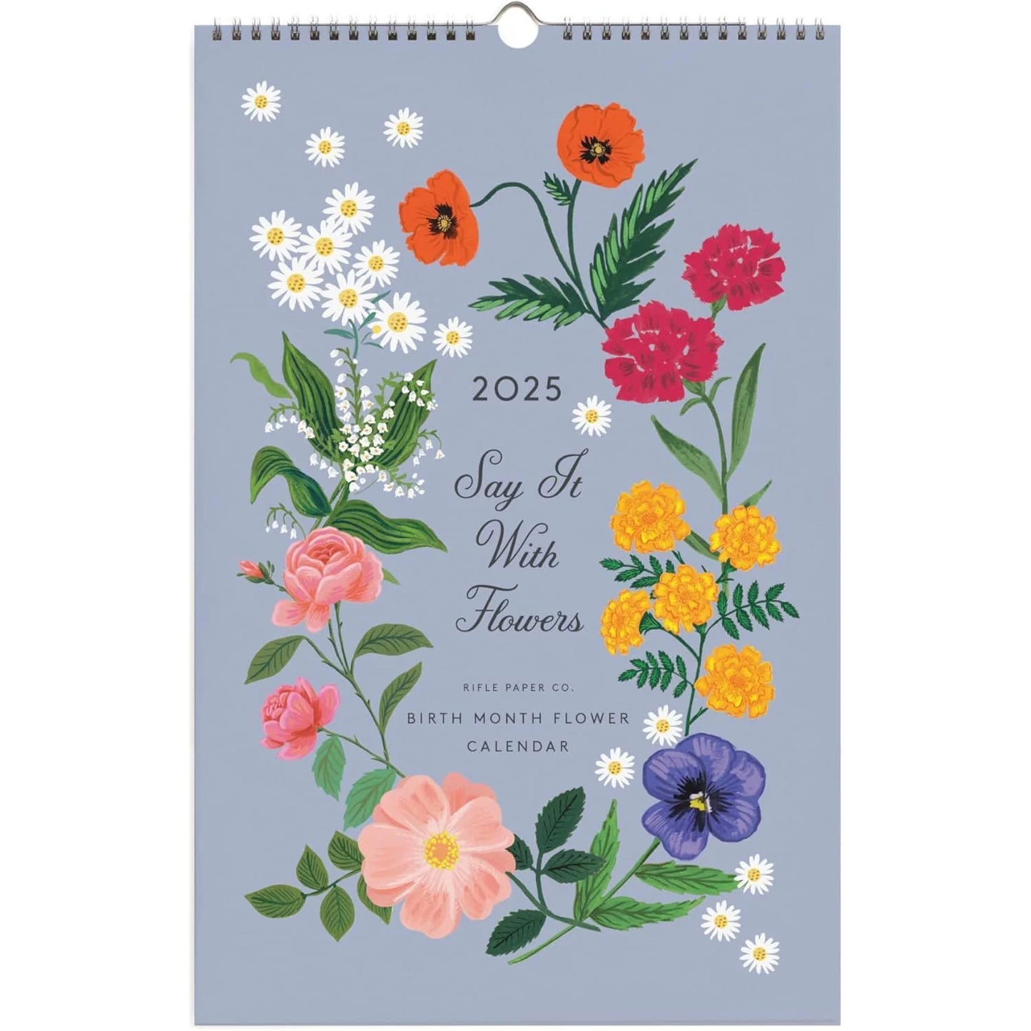 Calendario Pared 2025 12M - Say It With Flowers