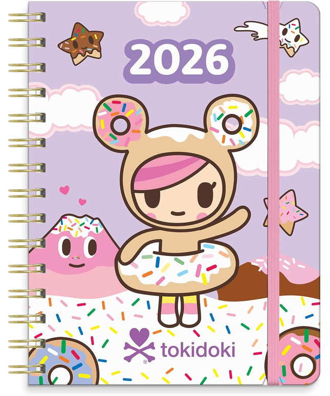 Agenda 2026 Anillada Sem Vista 17M - Tokidoki Donutella