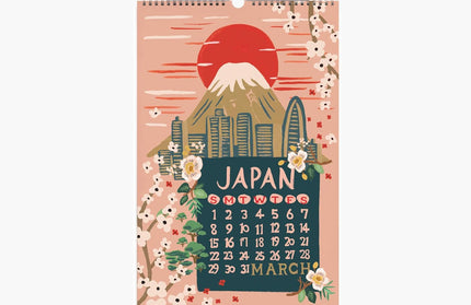 Calendarios 2026 Pared 12M - Travel