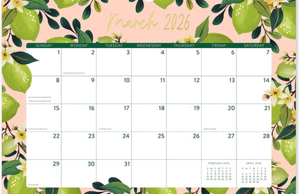 Calendario 2026 Pared 17M - Fruit and Flora