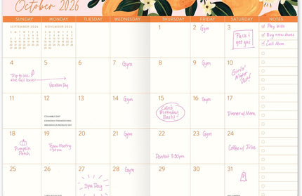 Agenda 2026 Bolsillo Mensual 17M - Fruit and Flora