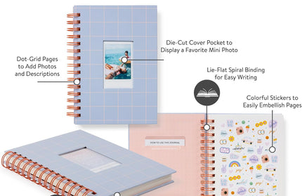 Diario Anillado Fotografico - Coral & Salt Water