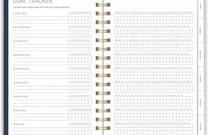 Agenda 2026 Anillada Sem Vista 17M - Azul Agatha