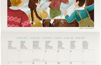 Calendario 2025 Mensual Pared 12M - Once Upon a Time