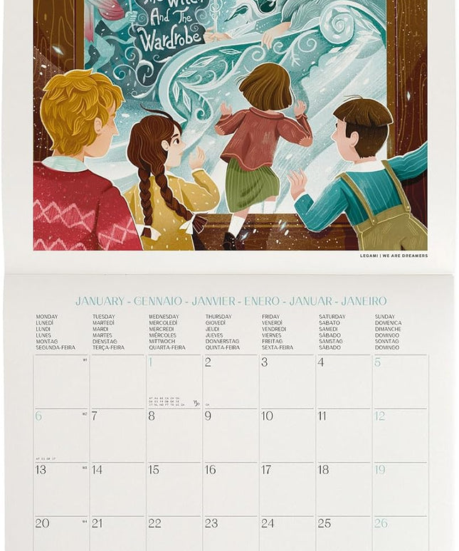 Calendario 2025 Mensual Pared 12M - Once Upon a Time