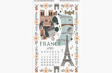 Calendarios 2026 Pared 12M - Travel