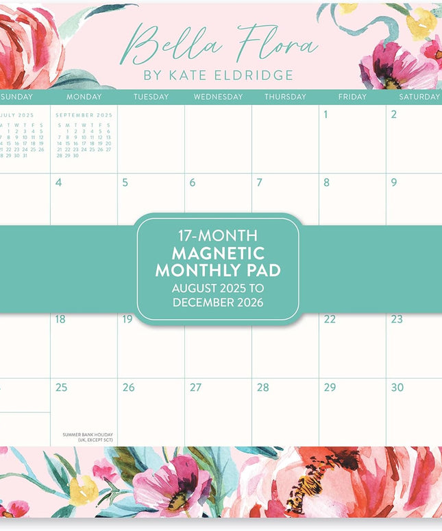 Calendario 2026 Magnético 17M - Bella Flora