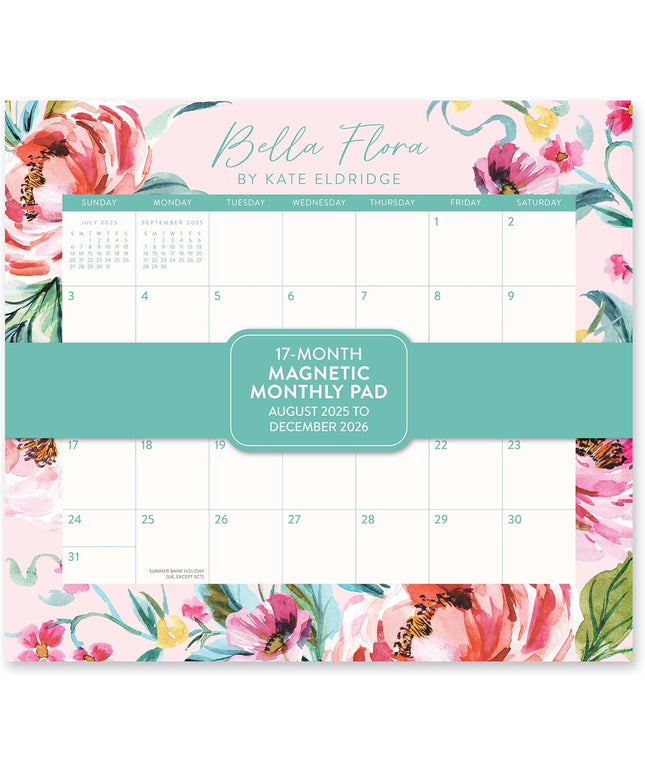 Calendario 2026 Magnético 17M - Bella Flora