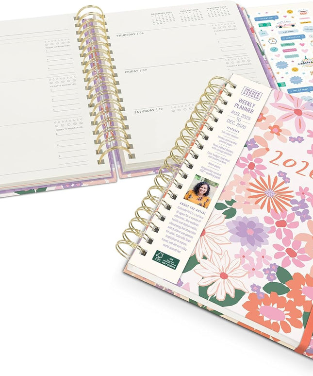 Agenda 2026 Sem Vista TriTab 17M - Secret Garden