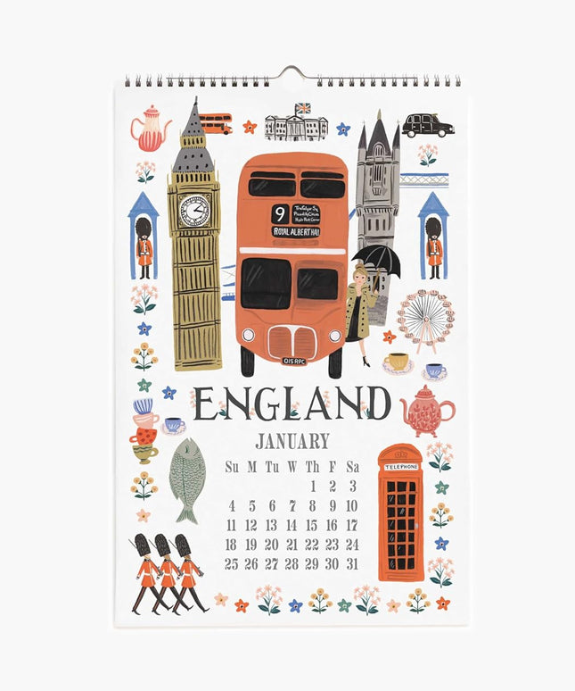 Calendarios 2026 Pared 12M - Travel