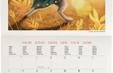 Calendario 2025 Mensual Pared 12M - Alice in Wonderland