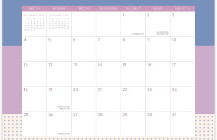 Calendario 2026 Magnético 17M - Color Block