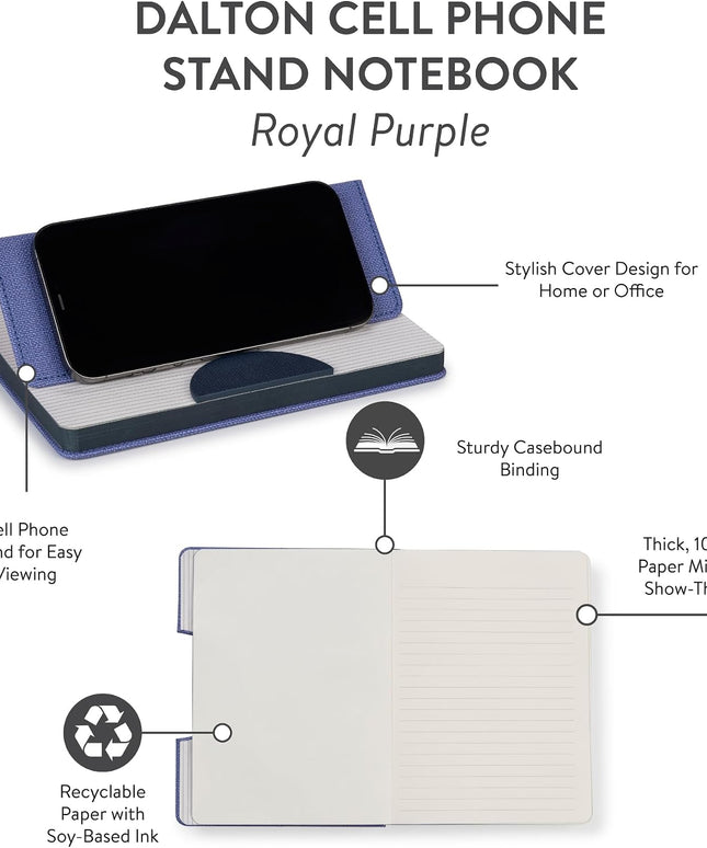 Libreta Mediana con soporte para Celular - Morado