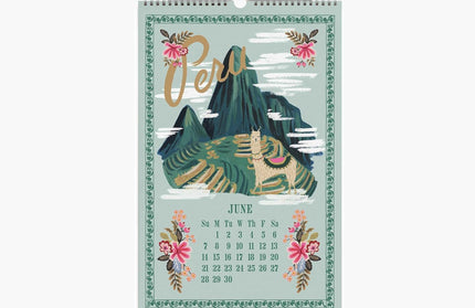 Calendarios 2026 Pared 12M - Travel